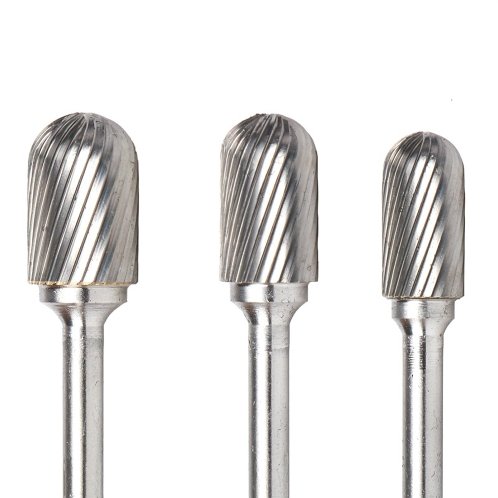 Podwójna frezarka obrotowa z węglika wolframu, 6 szt. Zestaw głowic grawerskich z węglika wolframu, pilnik obrotowy z drewna i metalu 6 mm-16 mm(C06-c16)