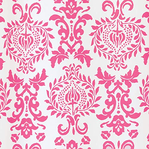 InterDesign Damask Tenda Doccia, Tessuto, Rosa