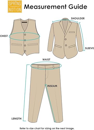 Miniatura 6 de Spring Notion conjunto de esmoquin calce clásico para niños, sin cola