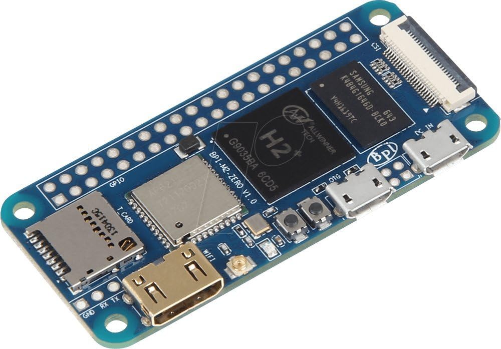 Banana Pi M2 Zero, 1.2-GHz quad core, 512 MB DDR3