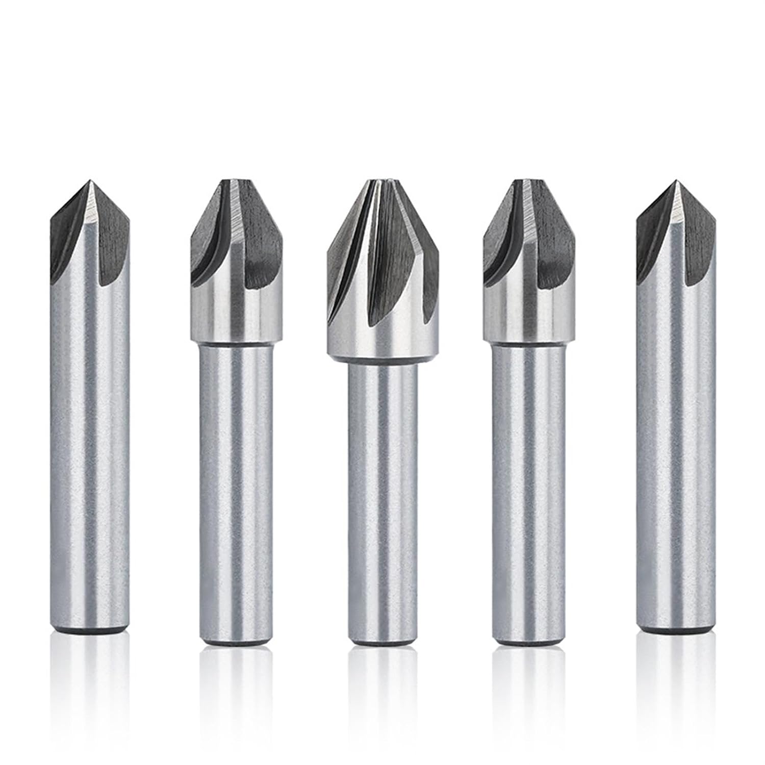 HSS Steel Chamfering 4/6/8/10/12/14/18mm 60/90 Degrees Countersink Drill Bit Metal Chamfering Drill Hole Cutter 1Pcs(8X60D)