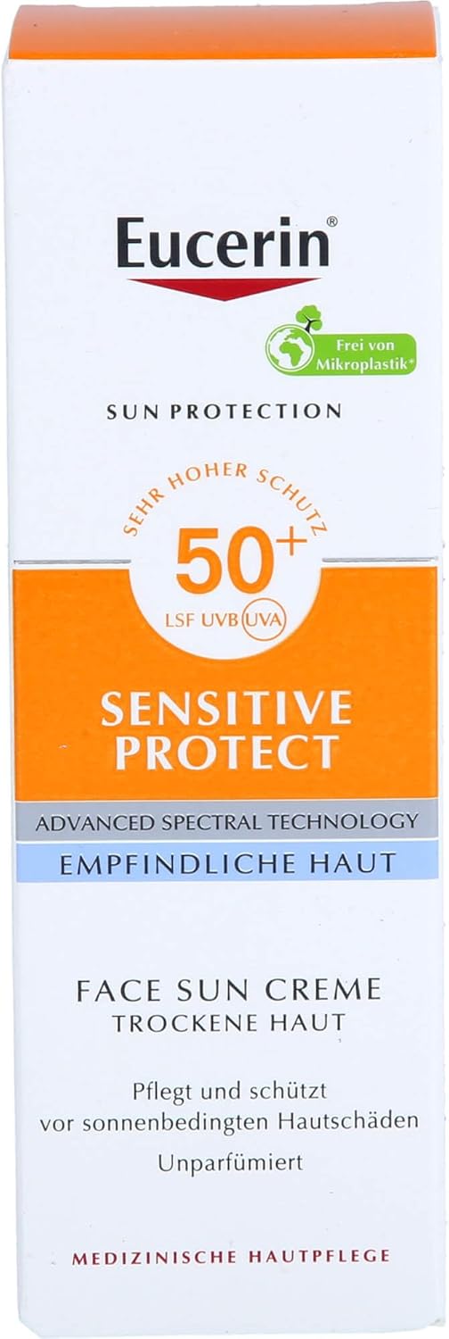 Eucerin Sensitive Protect Face Sun Creme LSF 50+, 50 ml Crème