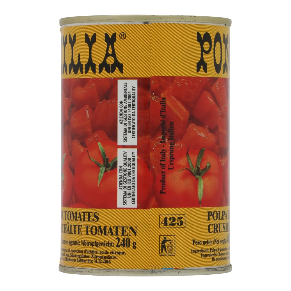 Italian Gourmet Polpa di Pomodoro, Tomatenfruchtfleisch, 48 x 400g Dose | 100% pomodori italiani, stückig verarbeitet, ideal für Sugo, Pizza und, Gesamtnettogewicht 19,2 kg + Kostenlos Polpa 400g