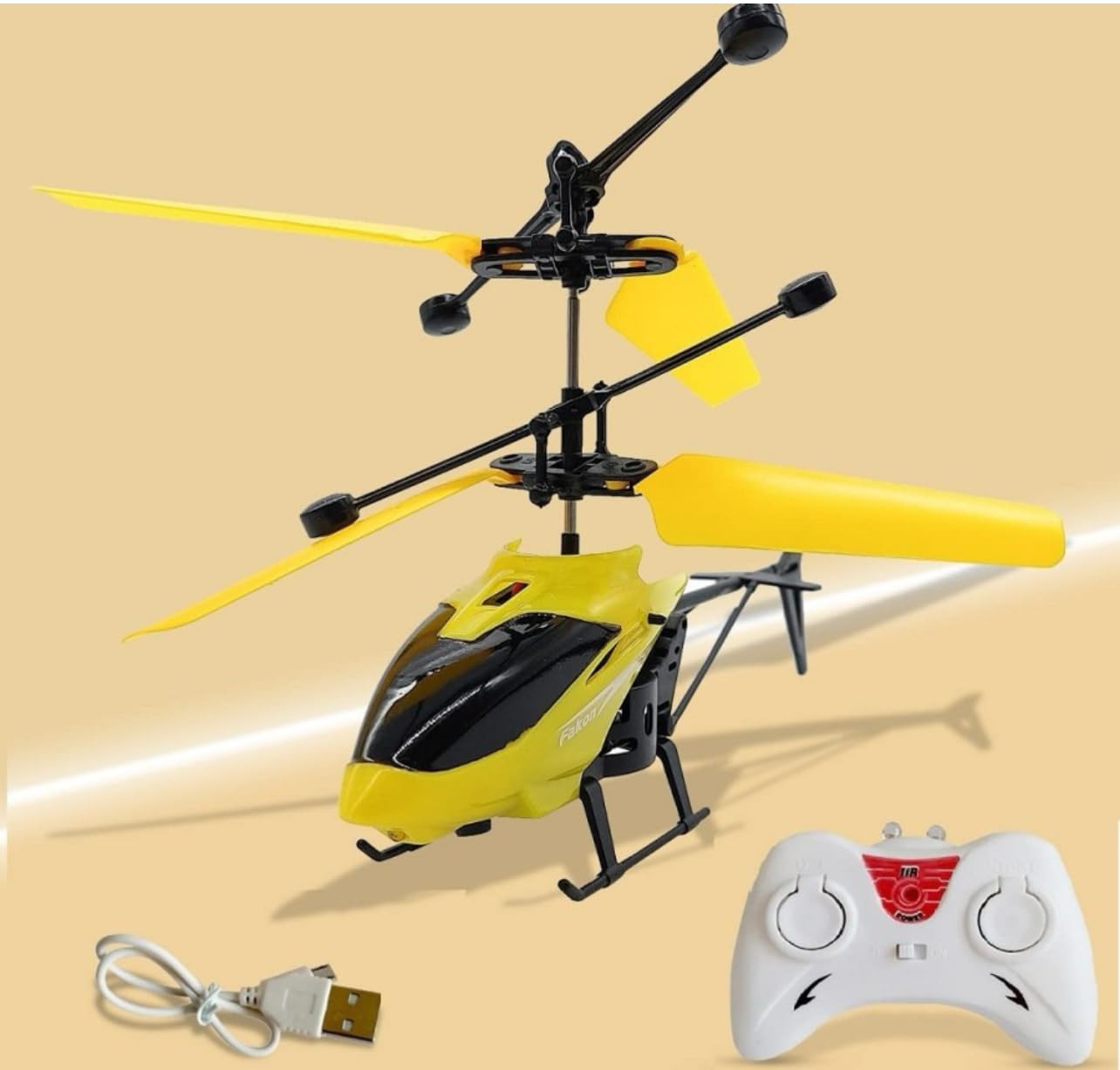KID KRAZE® Remote Control Helicopter with USB Chargeable Cable for Boy and Girl Helicopter with Unbreakable Dual Rotating Blades, Helicopter Flying Toy (Yellow) (B0DBHWG4M7) Amazon Price History, Amazon Price Tracker