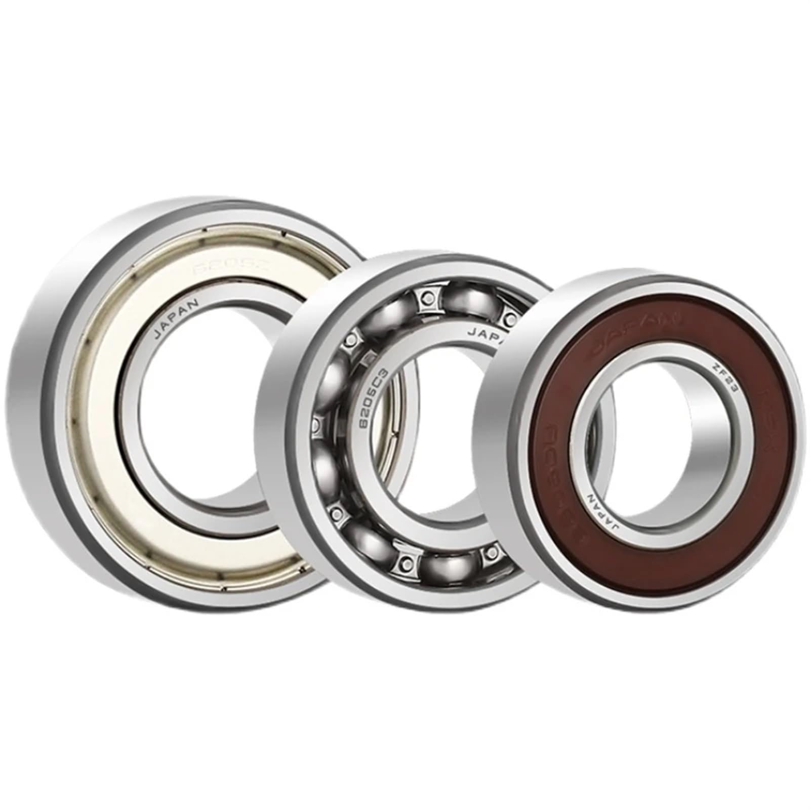 KNIUWMBMH Deep Groove Ball Bearing 6200 6201 6202 6203 6204 6205Z 2RS 10x30x9mm Bearing Steel 10 * 30 * 9mm(10pcs-ddu,6201)