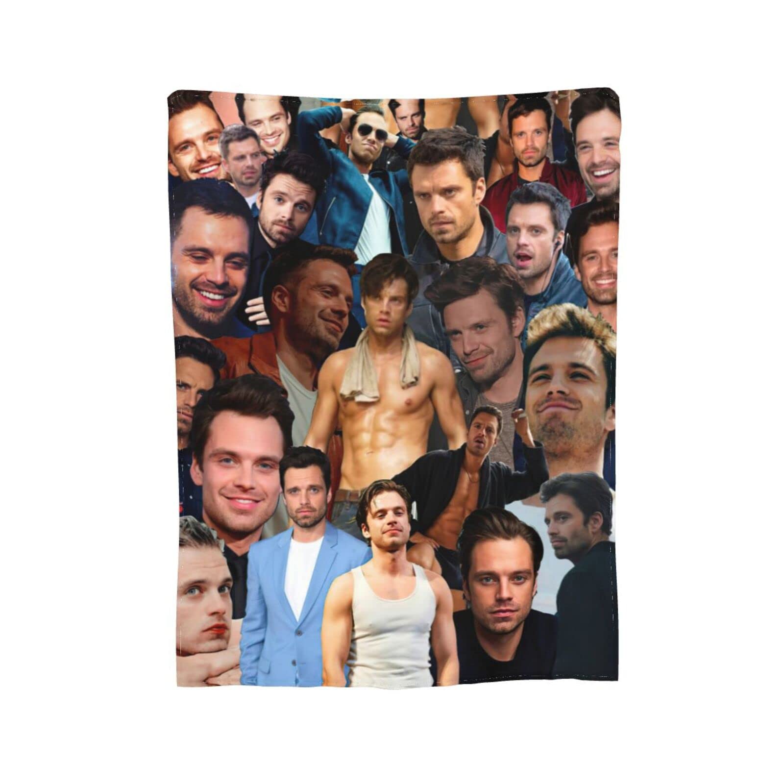 Sebastian Stan Collage Blanket Fleece Ultra-Soft Micro Throw Soft Blankets  for Couch Sofa Bed 50X40 : Amazon.co.uk: Home u0026 Kitchen