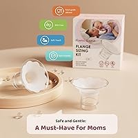 Vista 5 de Kit de Dimensionamiento de Brida Nursi Luna 3 en 1 con 10 Piezas de Insertos de Brida 13/15/17/19/21mm, Kit de Insertos de Brida de Silicona