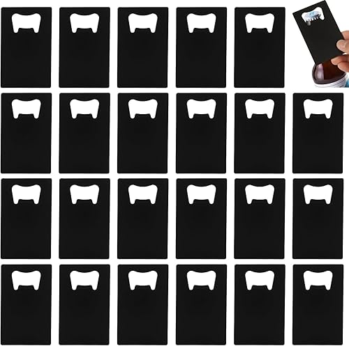 CYEAH 60 abrebotellas de tarjetas de crédito, abrebotellas de acero inoxidable para póquer y padrinos de boda de póquer de metal, abrebotellas de