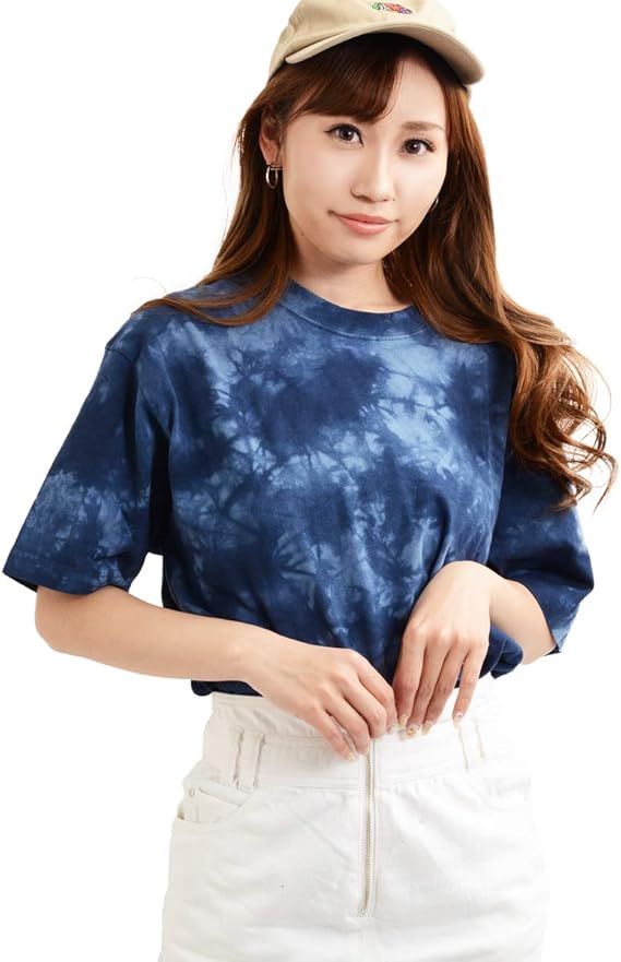 Amazon Tシャツ メンズ 半袖 Tシャツ レディース 半袖tシャツ タイダイ染め ムラ染め タイダイ ビッグtシャツ ビッグt ビッグシルエット Tシャツ カットソー 通販