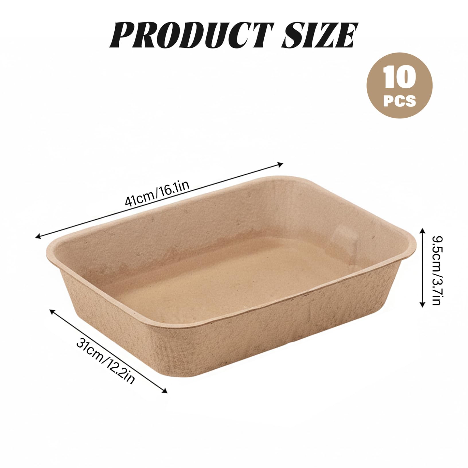 Lettiera usa e getta per gatti, confezione da 10 lettiere usa e getta, grande e portatile, nessuna pulizia necessaria, vassoio extra assorbente e resistente alle perdite