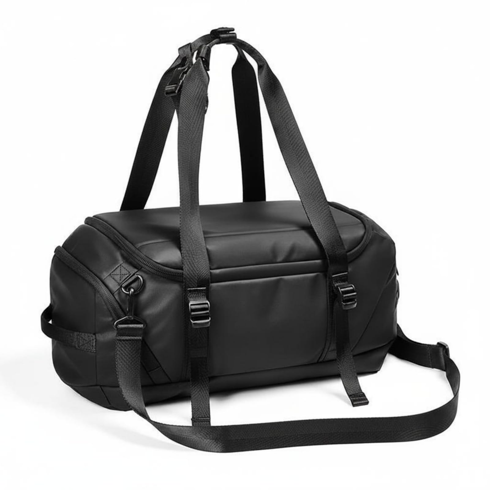 Herren Sporttasche Reisetasche Rucksack Umhängetasche Multifunktionale Tragetasche mit Schuhfach Wasserabweisend Und Formstabil aus Polyester für Fitnessstudio Sportplatz Kurztrips