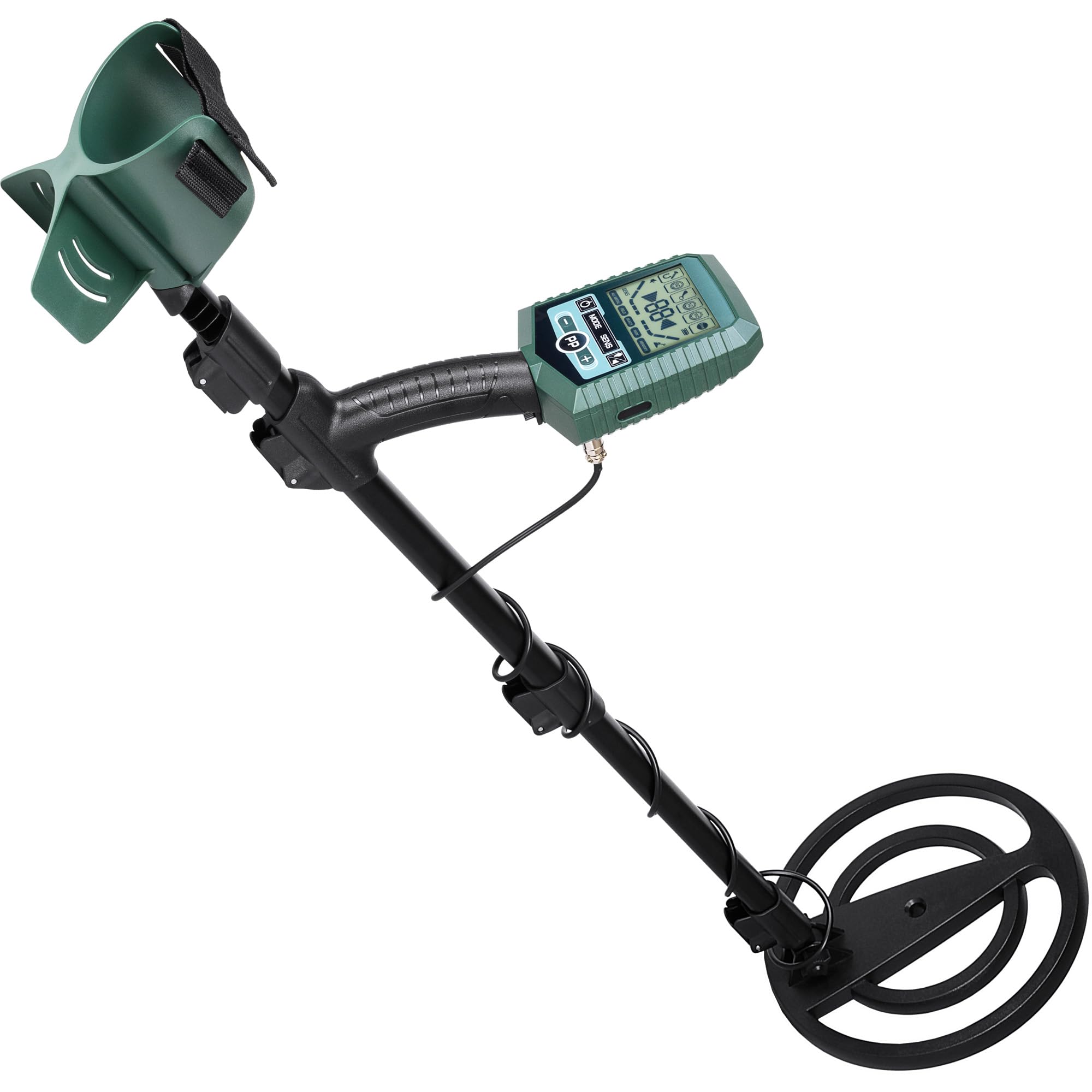 Barska Winbest Sharp-200 Professional Metal Detector Field Kit with Submergible Search Coil, Heanphone, Folding Shovel with Compass, Carrying Case
