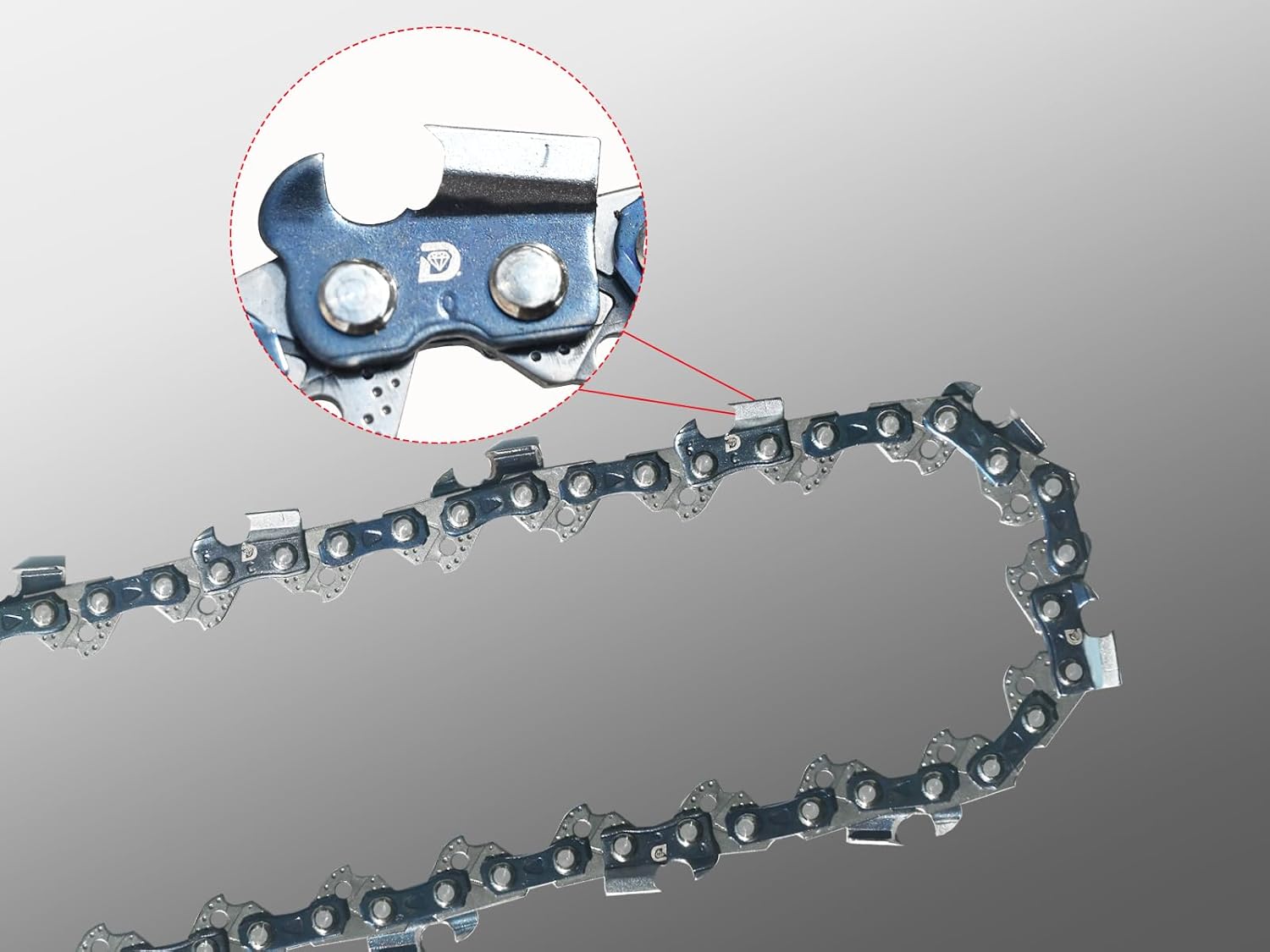 16“ Chainsaw Chain Fits Makita XCU04 / XCU04Z / XCU04CM /XCU04PT / XCU04PT1 Chainsaw E-00240 Saw Chain E-00094 EA3200S,EA3201S,EA3500S, EA3501S,GCU03Z,E-00240 56 DL,3/8" LP,0.043",3 Packs