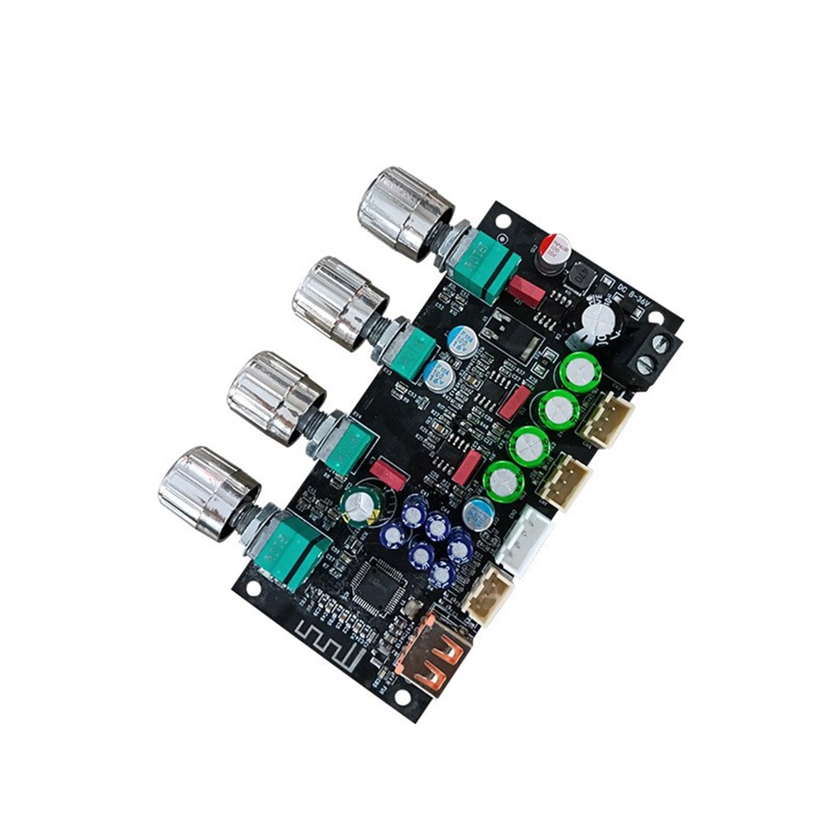 8–36 V DSP Karaoke Nachhallplatine Frontbühne Mikrofon Vorverstärker Modul Schaltung Ersatz Zubehör Kabelvorverstärker
