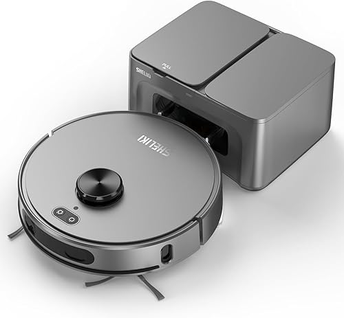 Robot aspiradora y trapeador, robot 3 en 1 con base de auto-vaciado de 70 días, navegación LiDAR de 360, mapeo inteligente y devolución automática,