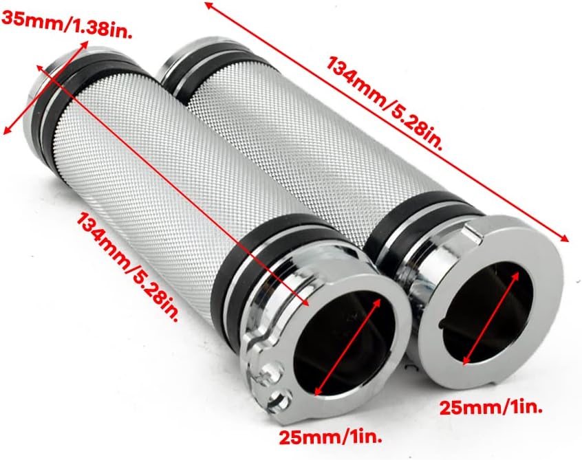 Silver CNC Foot Pegs Knurled Cable 1" Hand Grips Gear Shifter Peg Complete kit for Sportster 883 Touring Dyna Softail Fatboy Breakout V-Rod VRSC