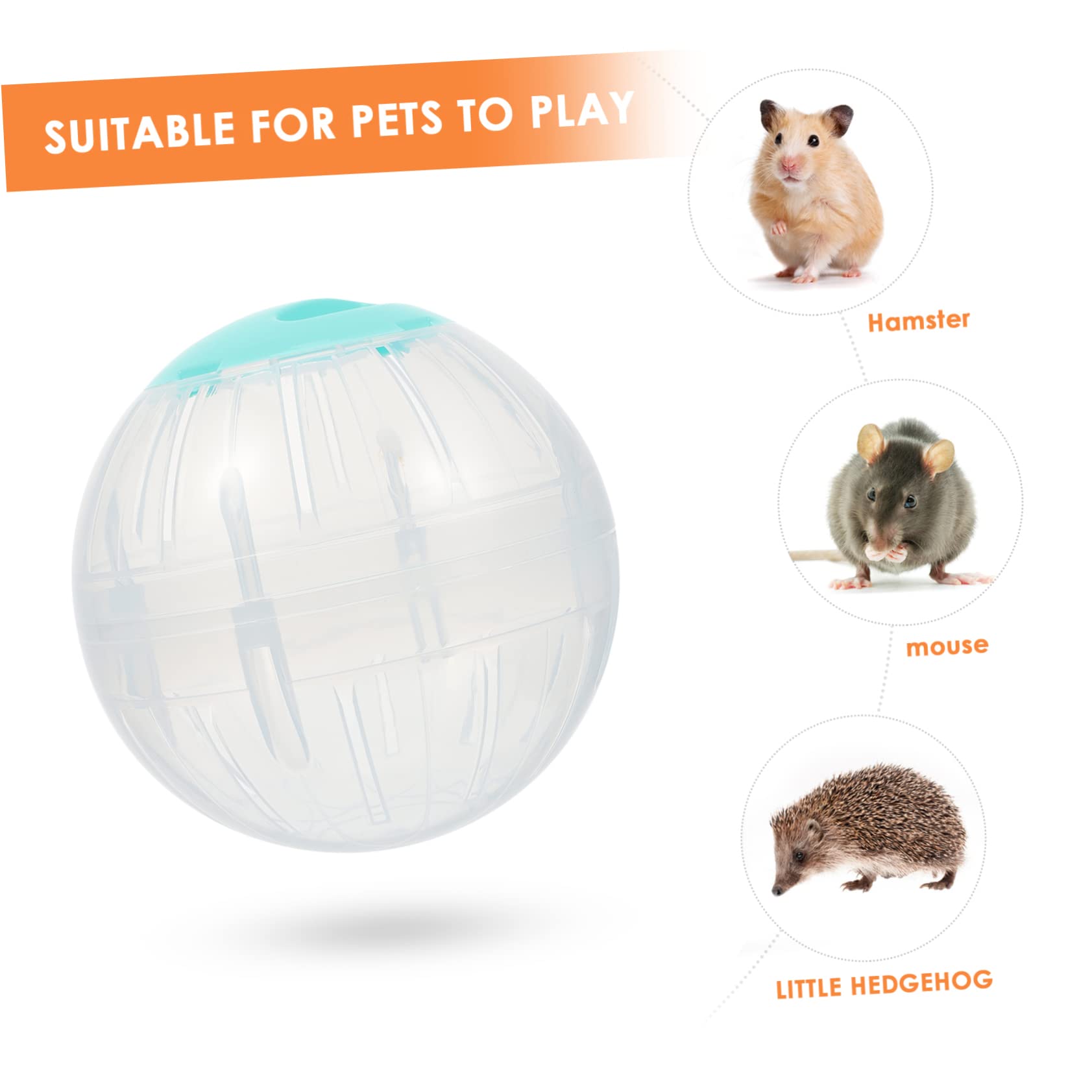 Yardwe 4stücke Hamster Laufbälle Transparente Sportkugeln Für Kleine Tiere Für Hamster Und Zwerghamster Fördert Und Hält Tiere