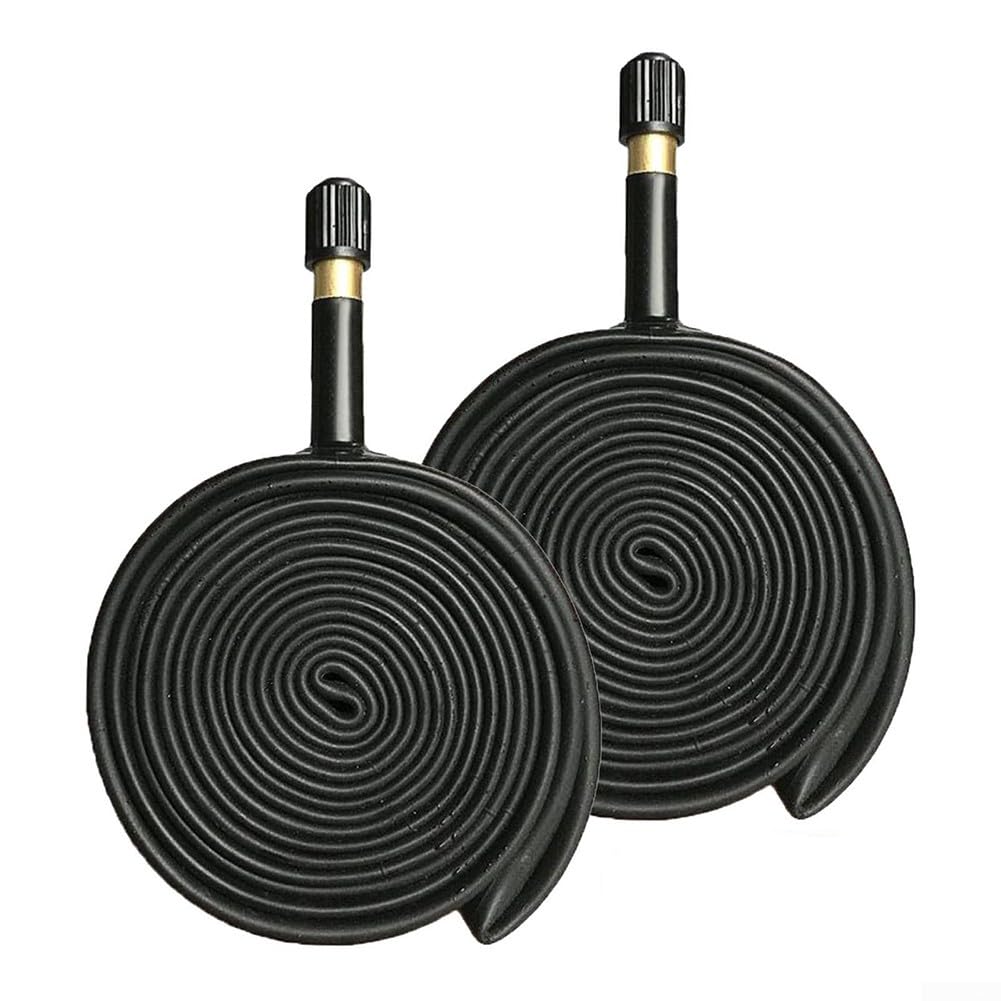 TEmkin 2 camere d'Aria per Bicicletta da 26" x 1-3/8" con valvola SCH-Rader, Camera d'Aria per Bici a Prova di perdite AV 26x1-3/8, per Bici elettrica Pieghevole