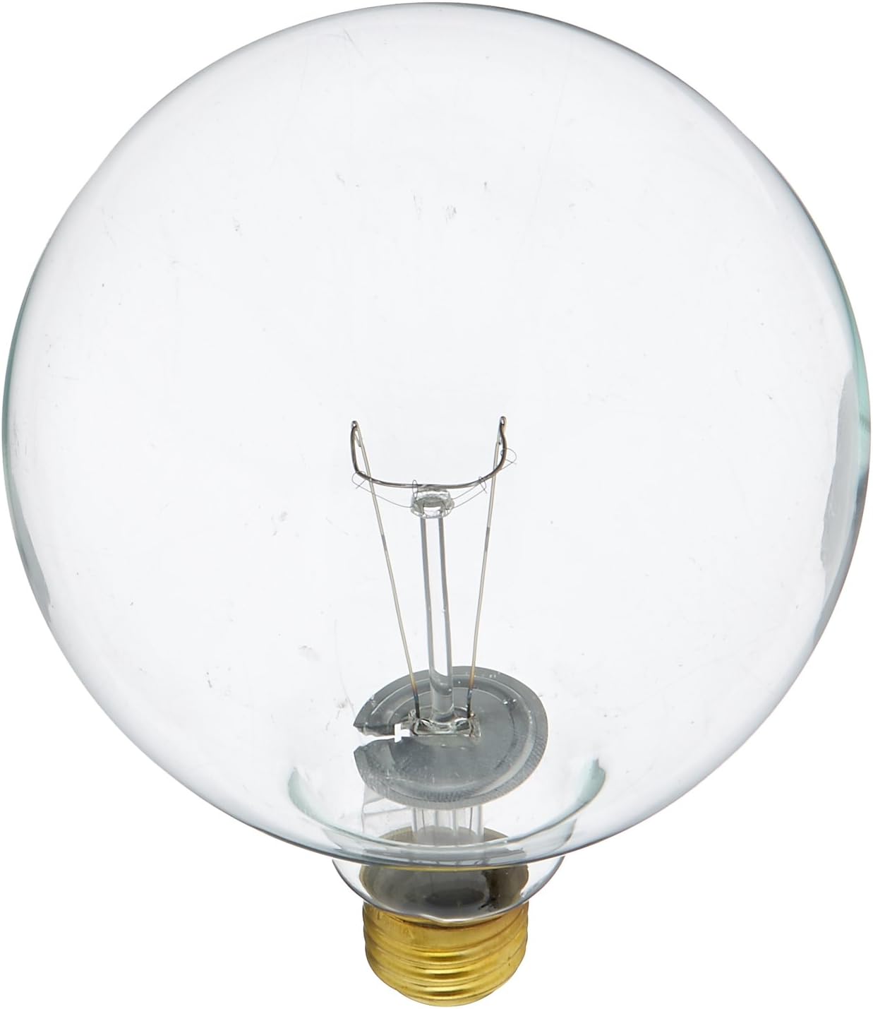 Bulbrite Incandescent G40 Medium Screw Base (E26) Light Bulb, 1 Count (Pack of 1), Clear