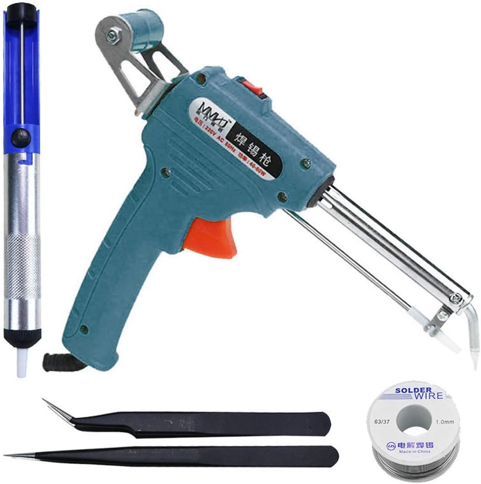 Semiautomatic Soldering Iron Gun Kit 110V 60W Automatic Send Tin Heat