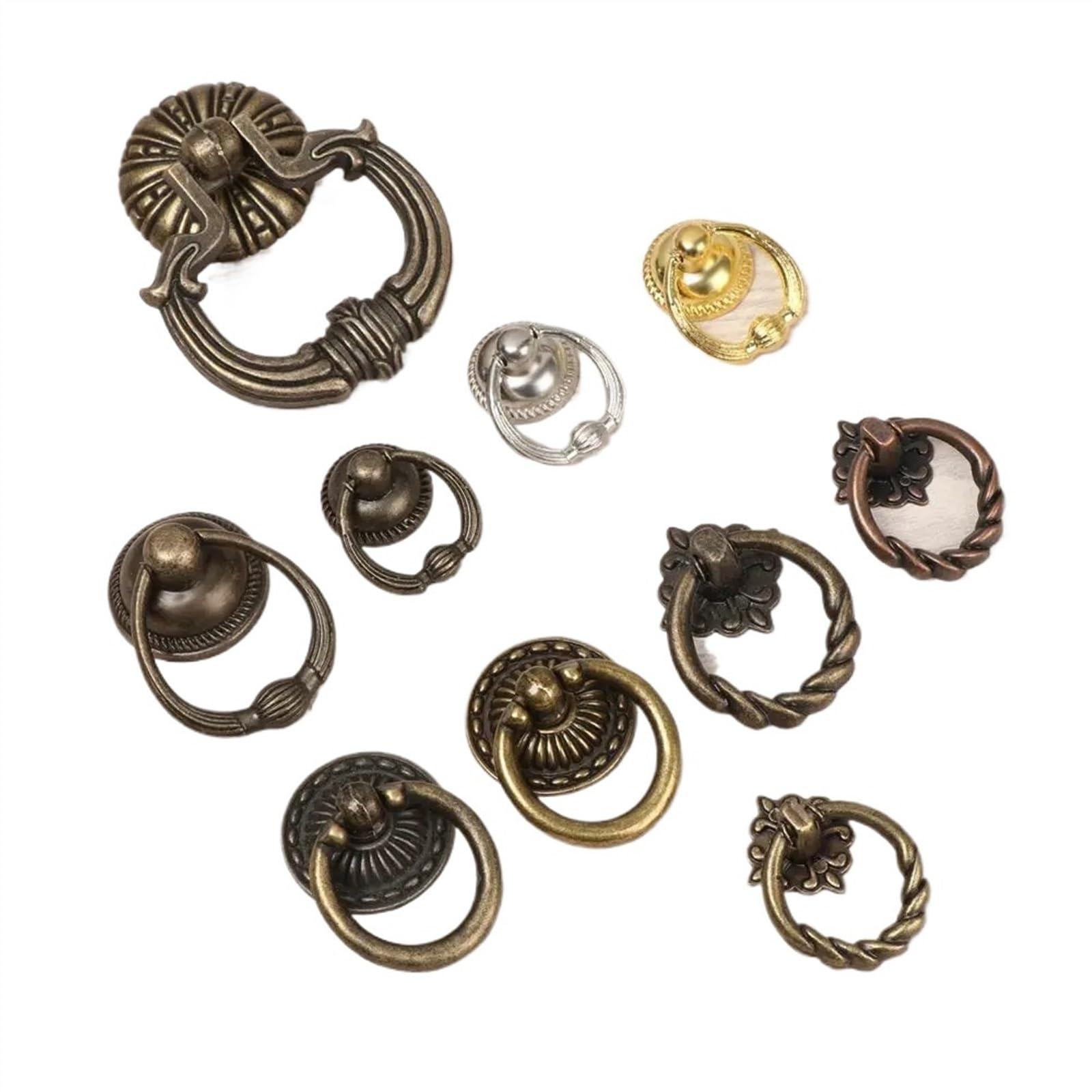 Tiradores de armario de un solo orificio con anillo auxiliar para una apertura cómoda y elegante 1