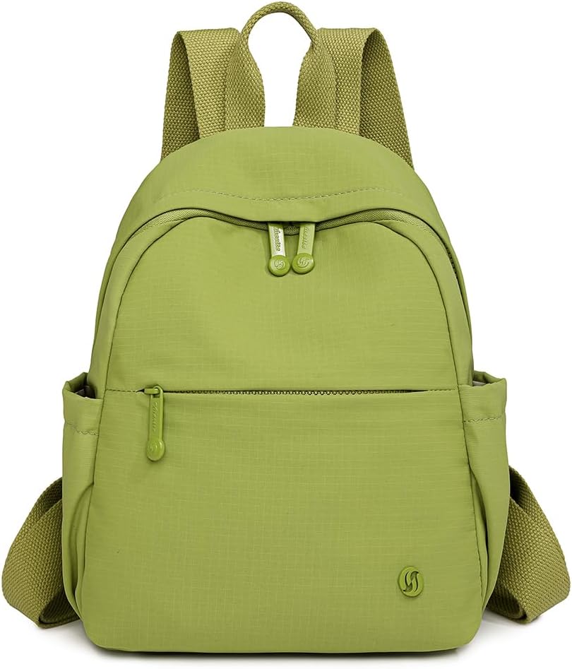 JIANLINST Mini Backpack for Women, Fashion Small Backpacks for Ladies Girls Lightweight Nylon Casual Travel Daypacks