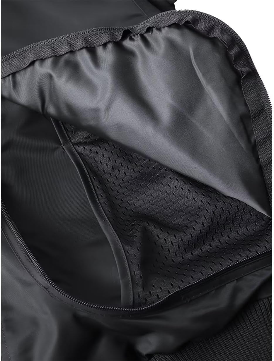 INVACHI Men's MA-1 Bomber Jacket Green Military Flight Jackets for Men Lightweight Cargo Jacket