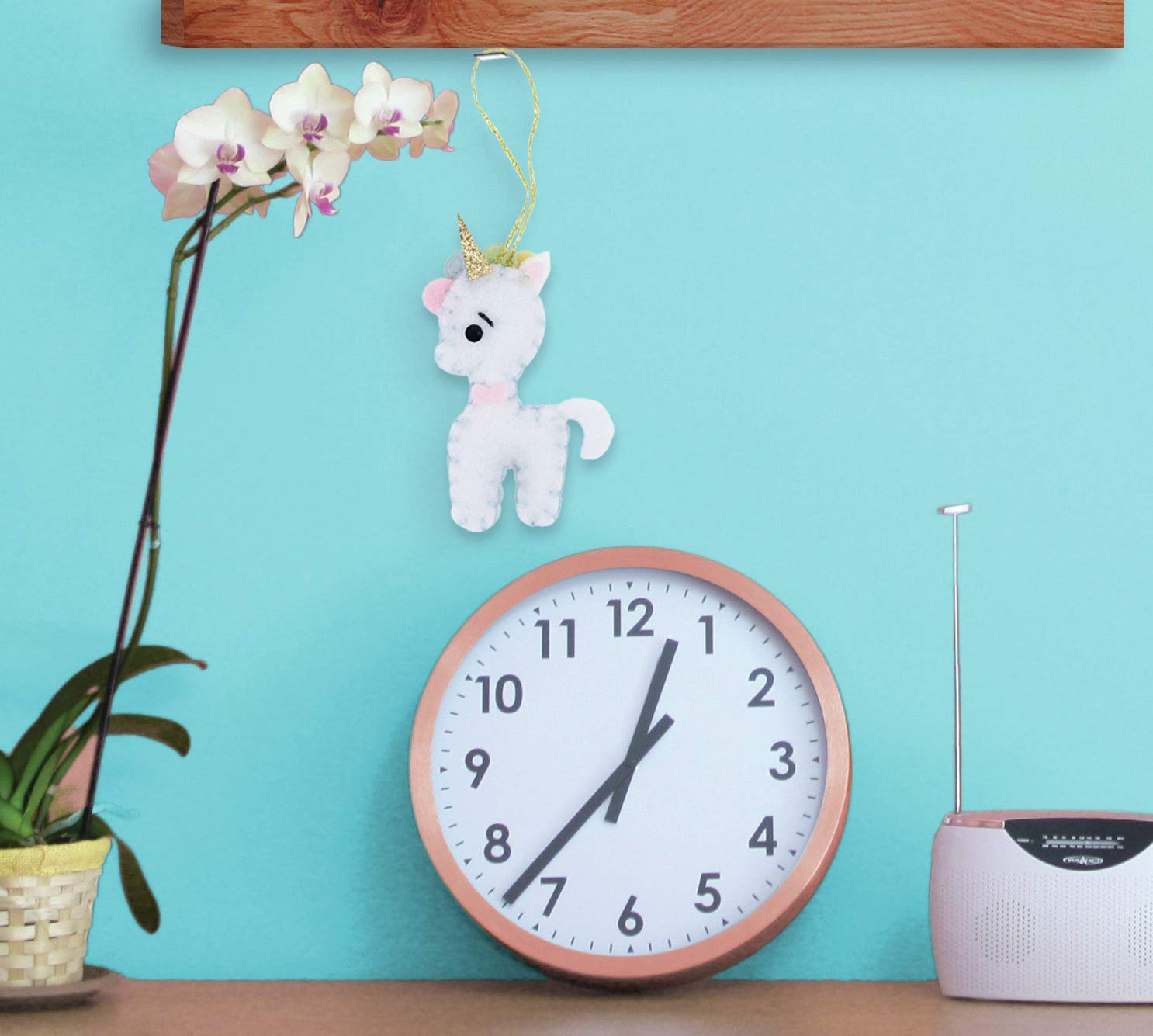 Abbie Home Sewing Kits DIY Absorbet Felt Coasters for Drinks Cup Mat Applique Ornament Kits Home Table Office Decoration (Sailing)