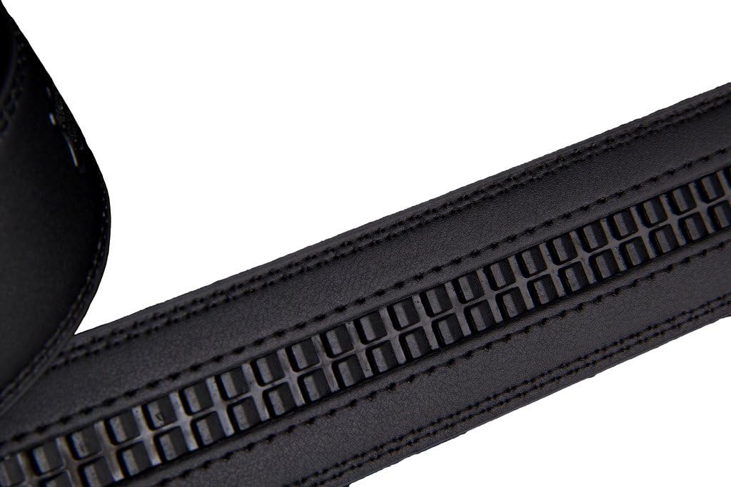 Bullit Men's Genuine Leather Belt Automatic Buckle Black image 4