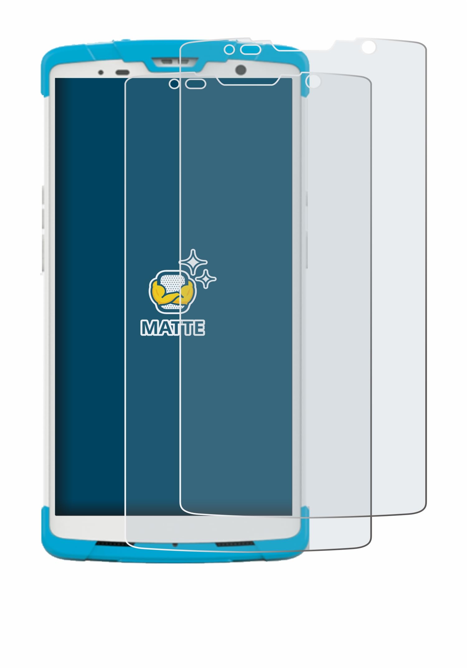 brotect 2-Pack Screen Protector Anti-Glare compatible with Newland SD55 Lynx II Screen Protector Matte, Anti-Fingerprint Protection Film