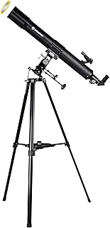 Bresser Taurus 90/900 NG - Telescopio refractor con Adaptador de Cámara de Smartphone