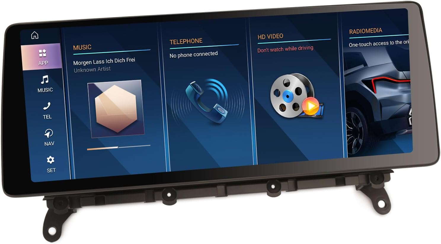 XTRONS 4G LTE 8" Android 14 Autoradio 8-Core 4GB+64GB GPS Navi DSP Für