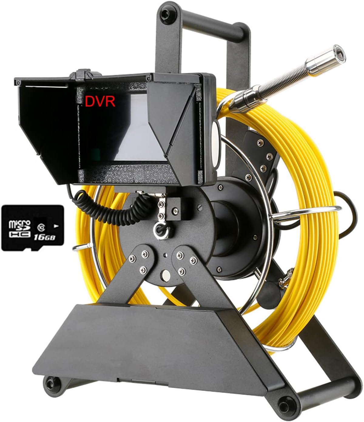 Sewer Inspection Camera, with Counter and DVR Function, 4.3 Inch Industrial Pipeline Endoscope, Sewer Drainage Inspection Camera, Pipeline Inspection Equipment with 16GB TF Card,20M