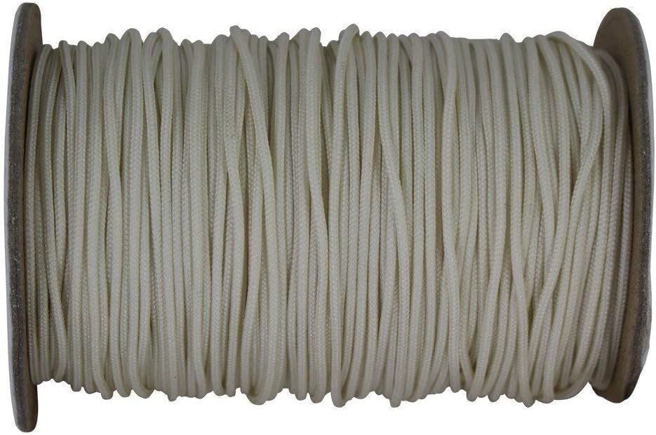 SGT Knots Mini Blind Cord - Micro Cord Nano Cord for Crafting, Home Decor, & DIY Projects (0.9mm x 100 yds, Almond)