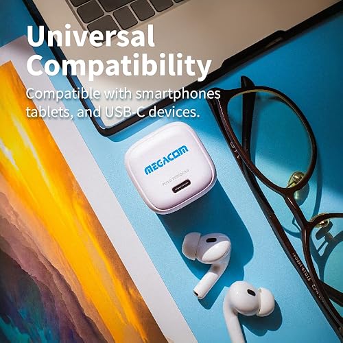 Miniatura 9 de megacom Banco de energía de 37 Wh USB-CX1 y USB-AX2 + cargador Gan tipo C de 30 W paquete