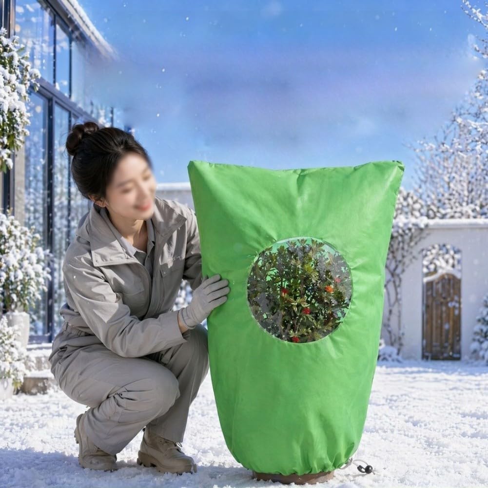 2x Fundas Plantas Invierno con para cremallera y Cordón 2x Fundas(180 * 240cm)