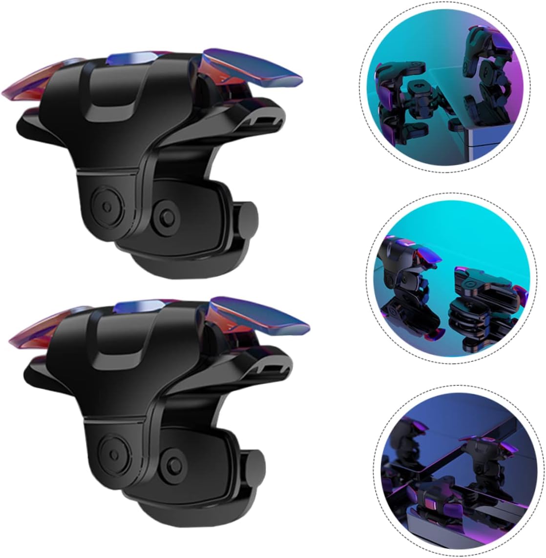 HOMSFOU 1 Pair Mobile Game Controller Trigger Durable Game Trigger for Phone Compatibility with Smartphones Easy to Apply Enhance Your Gaming Experience
