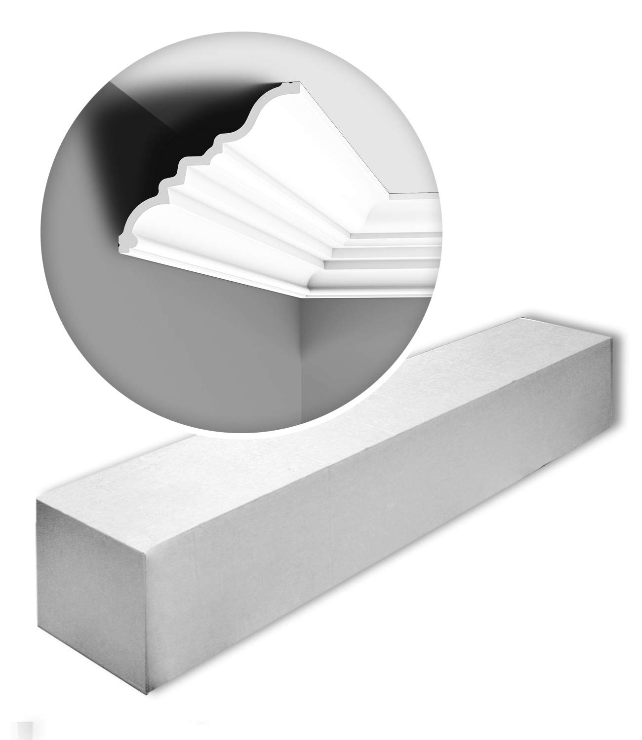 Orac Decor C327-box 1 karton zestaw z 8 listwami narożnymi listwami ozdobnymi 16 m