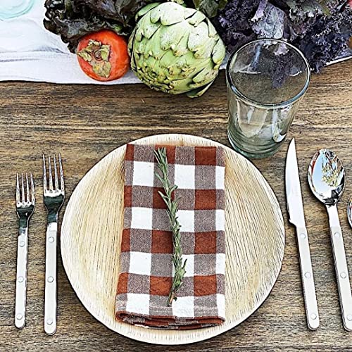 Naturally Chic Palm Leaf Plates - 10 Inch Round - Bamboo Like, Eco Friendly, Disposable, Compostable And Biodegradable Plates For Weddings, Parties And Events #TOP7