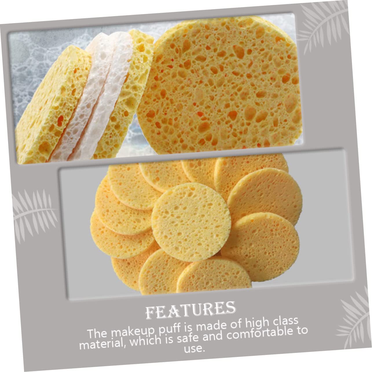 100pcs Girl Cosmetics Puff Simple Makeup Pad Facial Exfoliating Pads Pressed Powder Puff for Face Cleansing