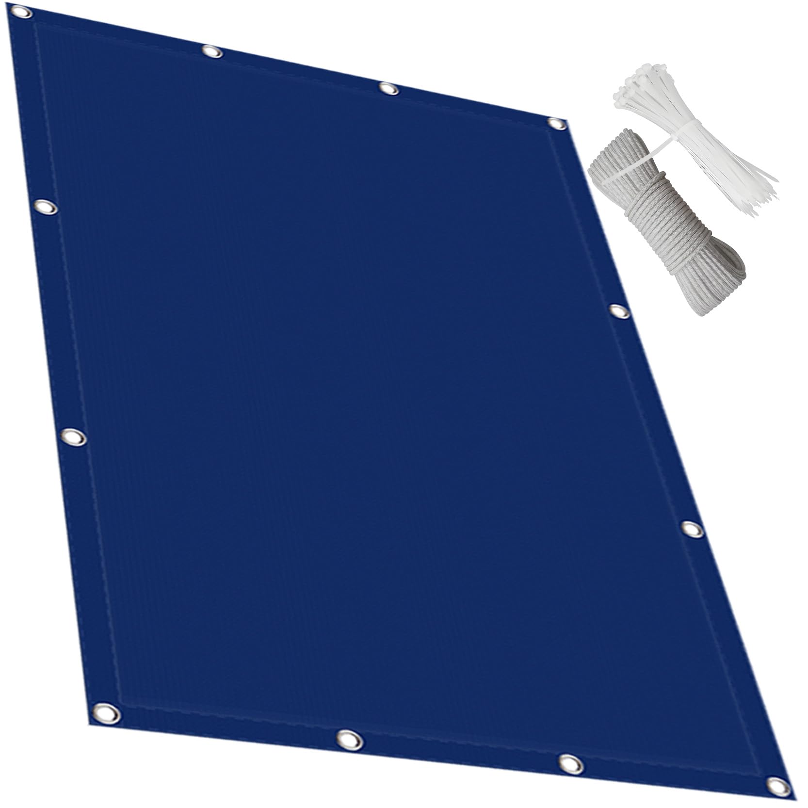 Voile d'ombrage pour balcon et extérieur bleu foncé de 1.8 x 2.7 m