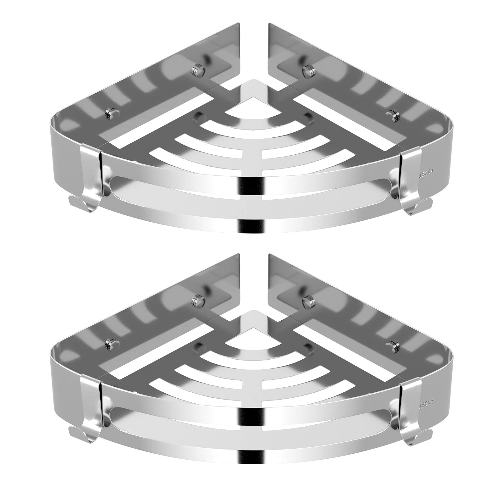 Buy Shower Corner Shelf, ANVAVA 2 Tiers Rust Proof SUS304 Stainless ...