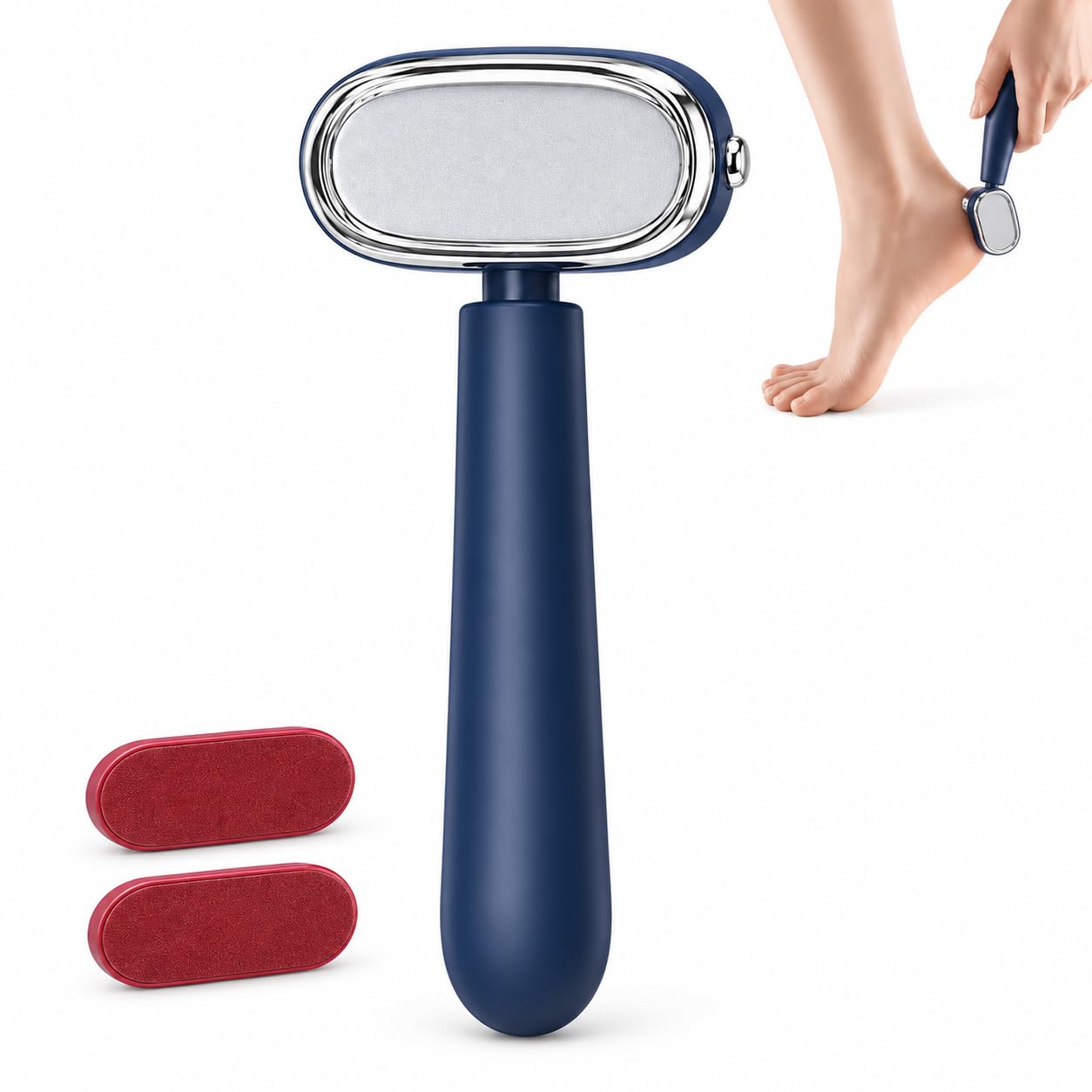Dual Sided Foot Callus Remover, Foot File Callus Remover Tool，Blue