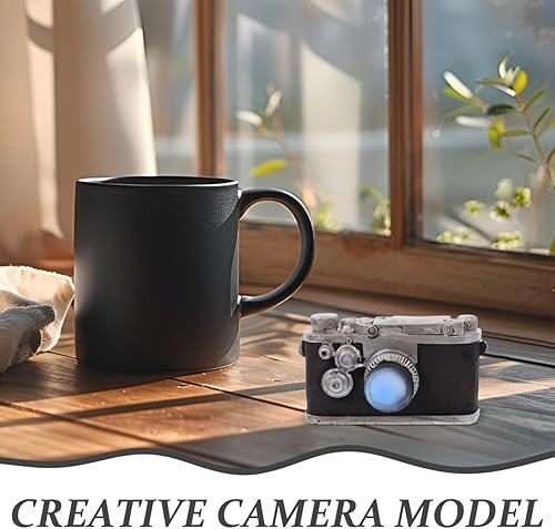 Miniatura 2 de NOLITOY Adornos retro para cámara, figura de cámara en miniatura, mini accesorios de decoración, accesorios de fotografía para escritorio,