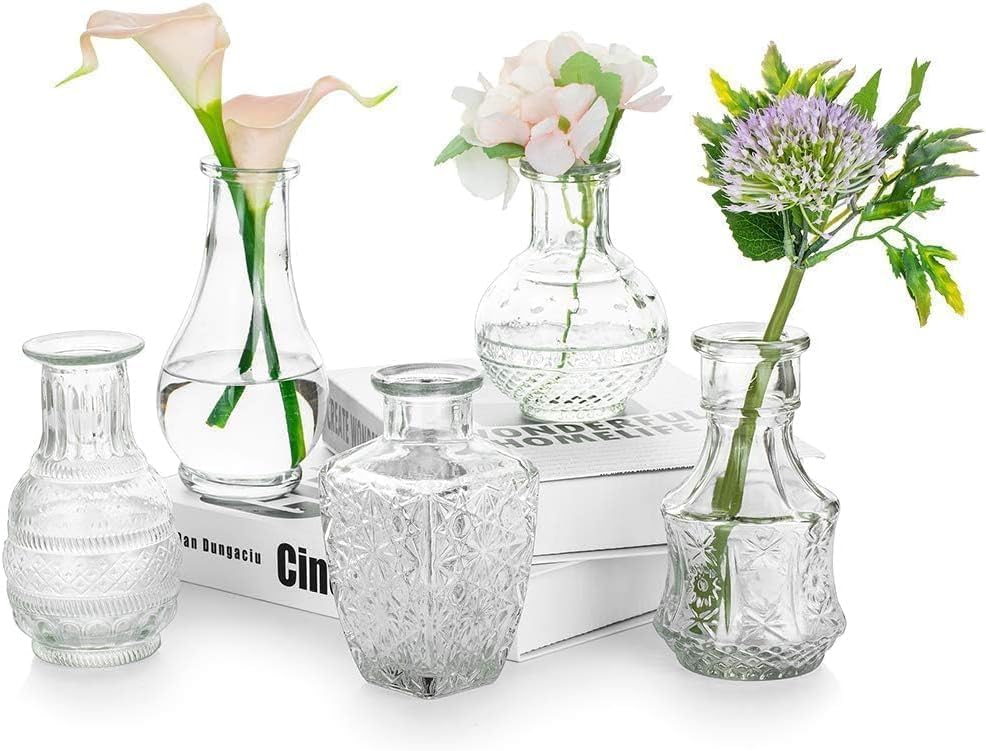 Glass Bud Vases for Centerpieces