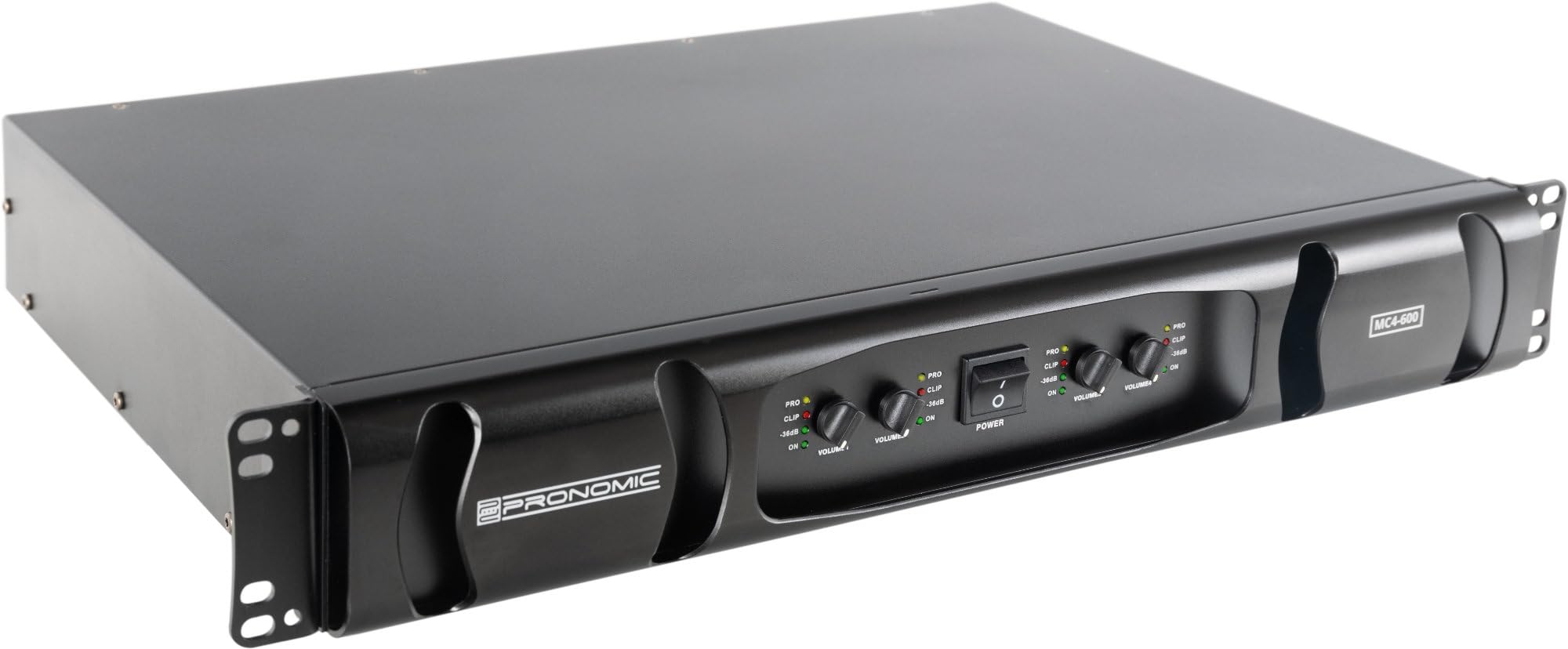 Pronomic MC4-600 Endstufe - Ausgangsleistung (8 Ohm): 4x 600 Watt - Ausgangsleistung (4 Ohm): 4x 900 Watt - Stereo- oder Parallel-Modus - Einstellbare Crossover-Frequenz - Schaltungstyp: Class D