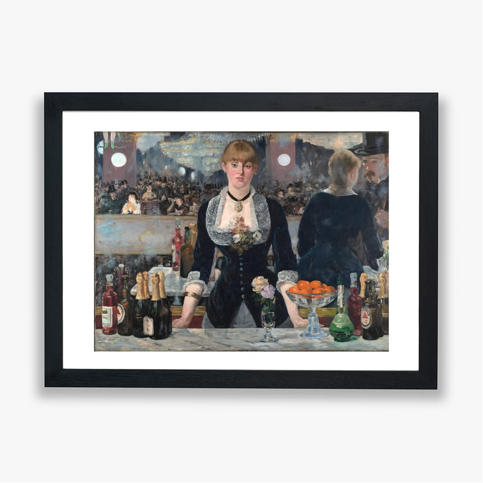 Impression encadrée A Bar at the Folies Bergere poster giclée Manet décoration d'intérieur