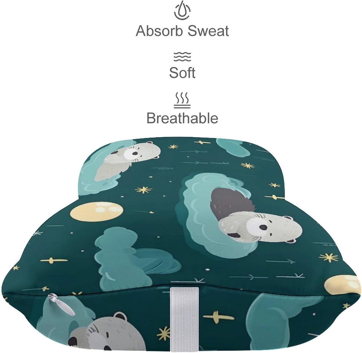 Otters Sleep 2 Pack Car Neck Pillow Car Headrest Soft Car Pillow for Most Cars