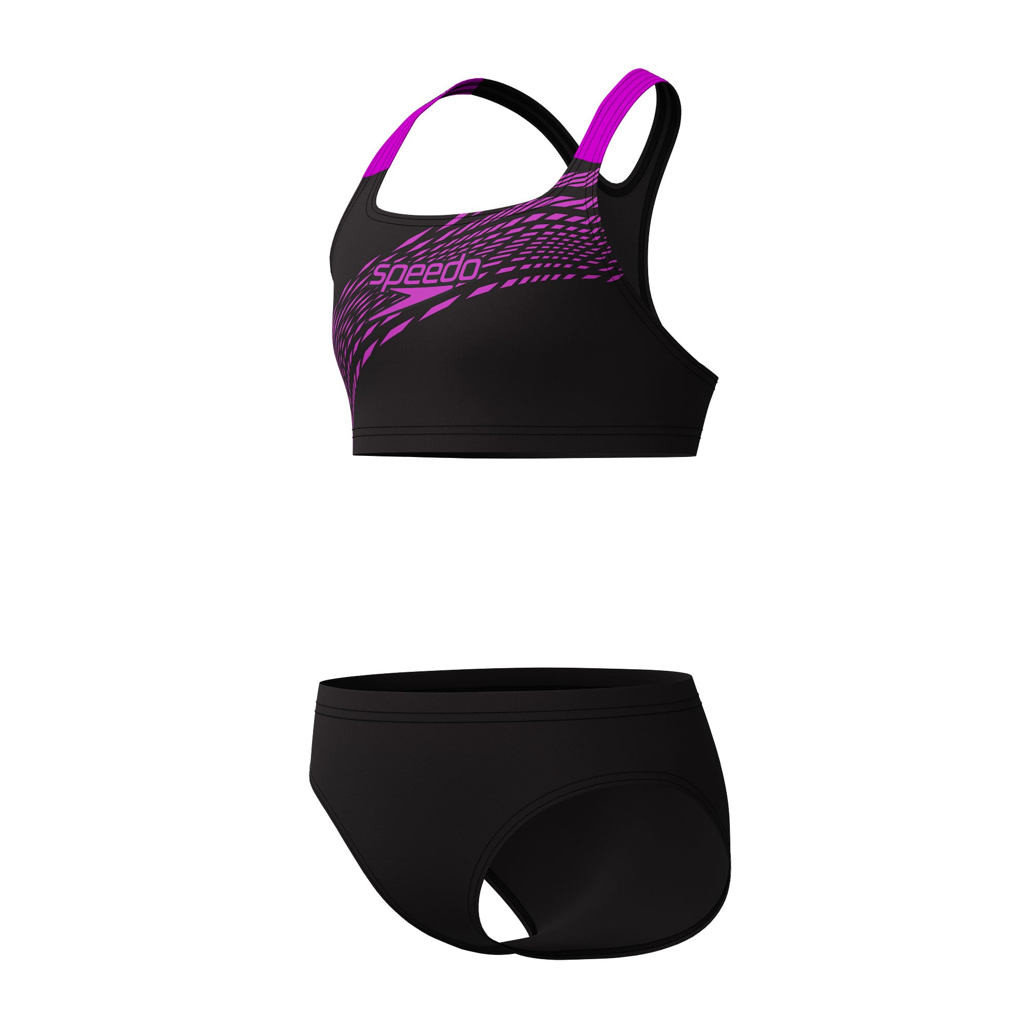 Speedo Medley Maillot de bain 2 pièces pour fille avec logo Diva