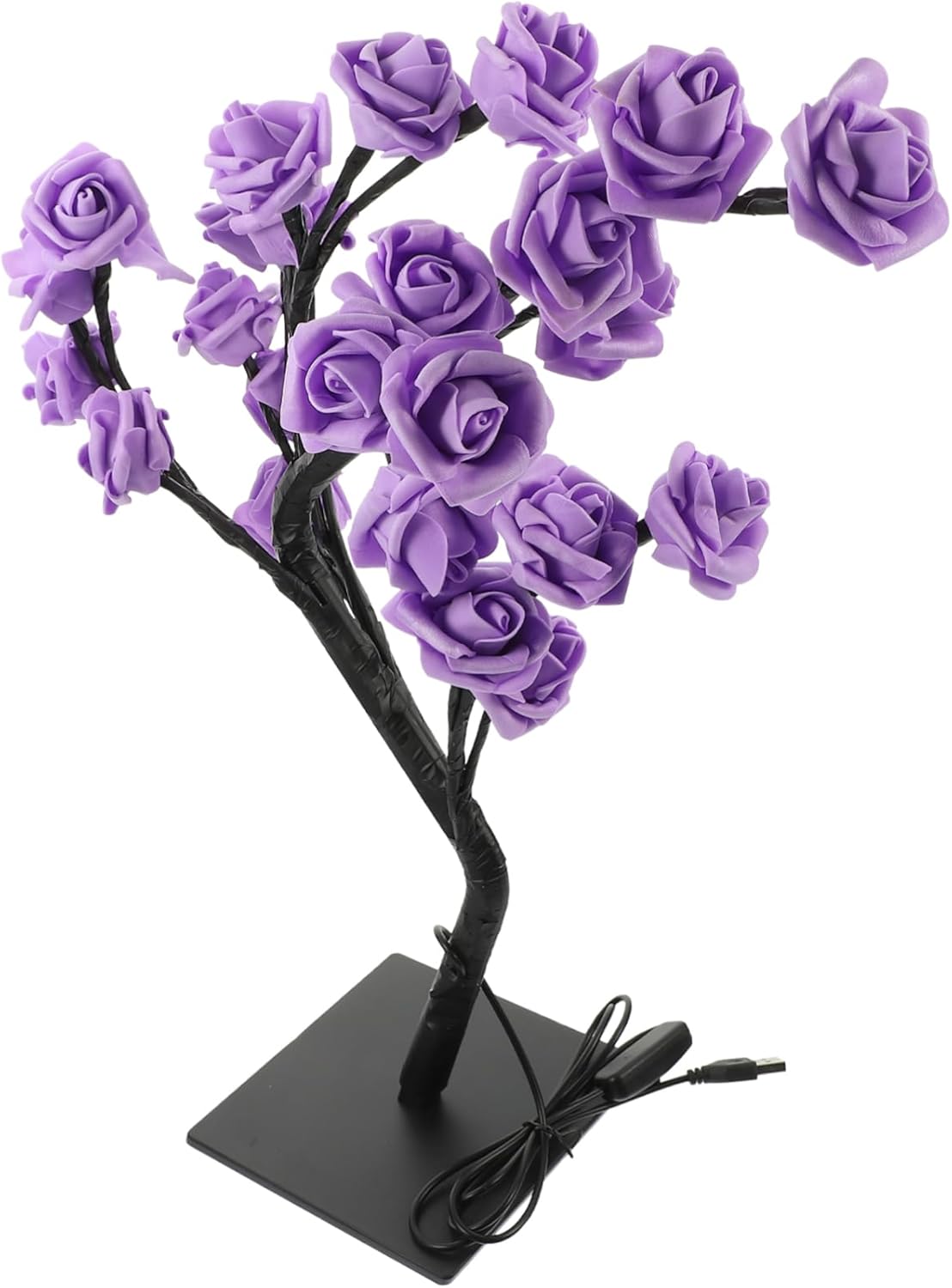 Rose Tree Lamp Led Desk Lamp Cute Night Light for Bedroom Decor for Home Decoration Battery USB Powered Lighting Ideal for Any Room